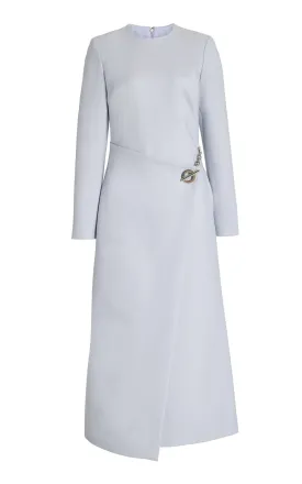 DR510PF23 The Rumer A-line dress with toggle and chain