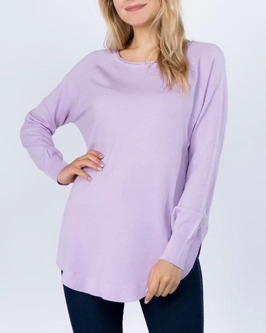 Dreamers - Shirttail Hem Sweater in More Colors