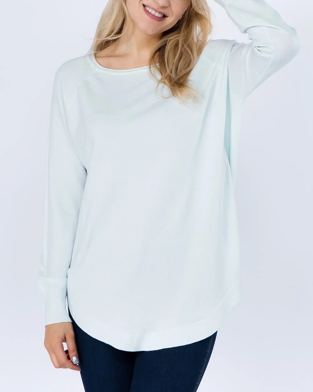 Dreamers - Shirttail Hem Sweater in More Colors