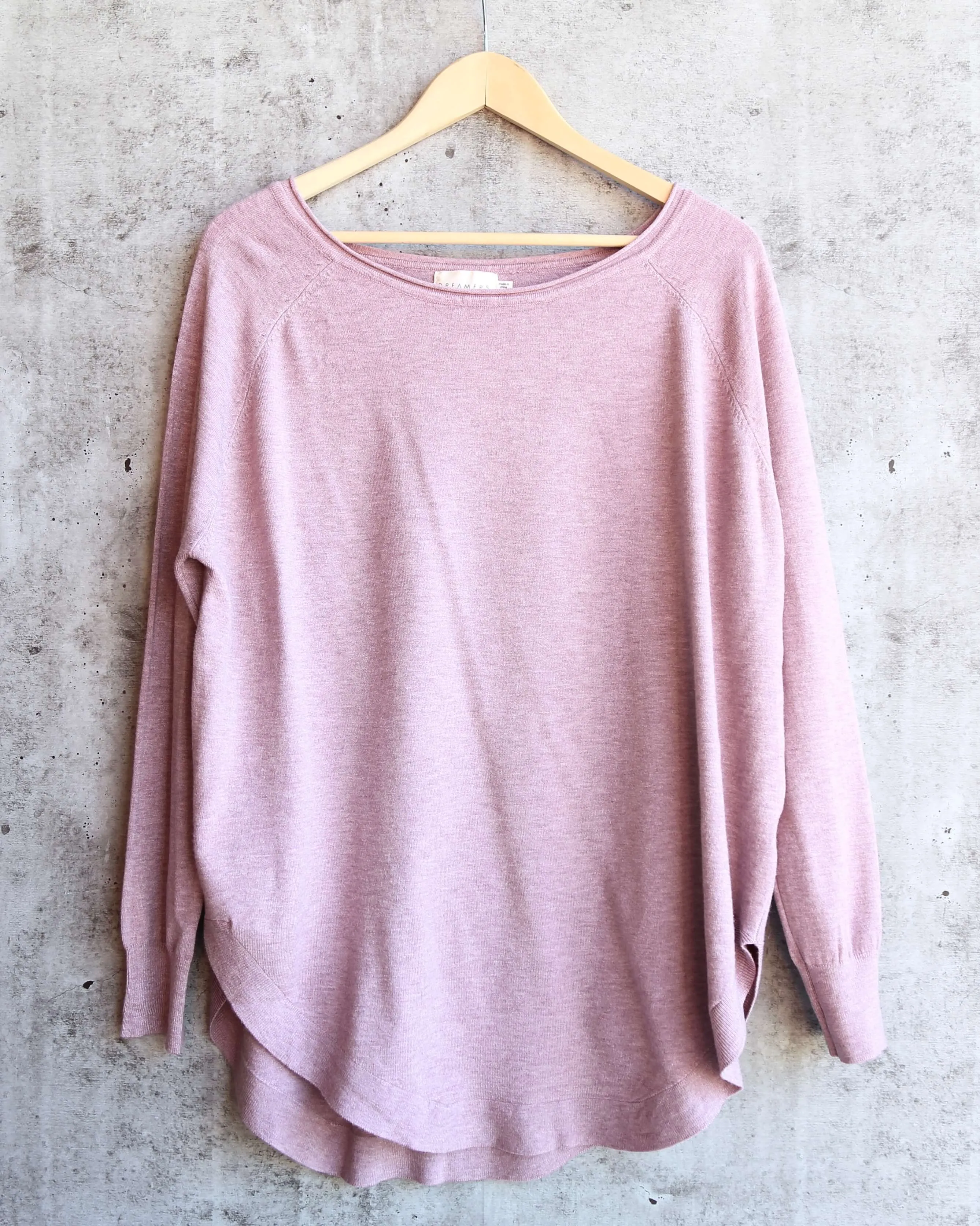 Dreamers - Shirttail Hem Sweater in More Colors