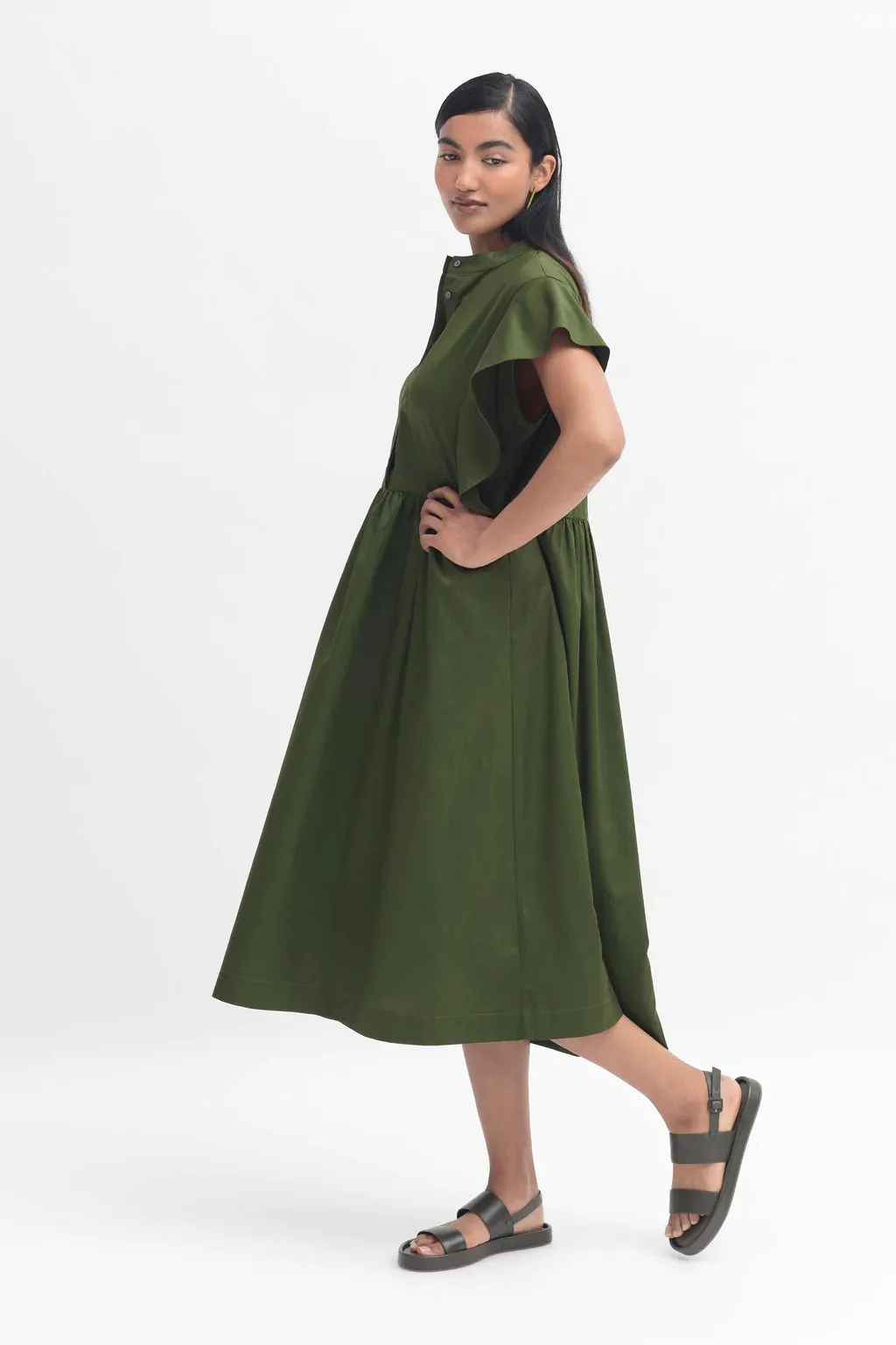 Elk the Label - Aiva Dress - Olive