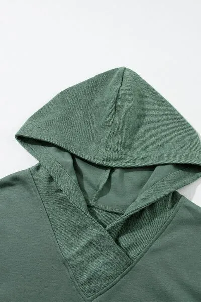 Explore More Collection - Color Block Dropped Shoulder Hoodie