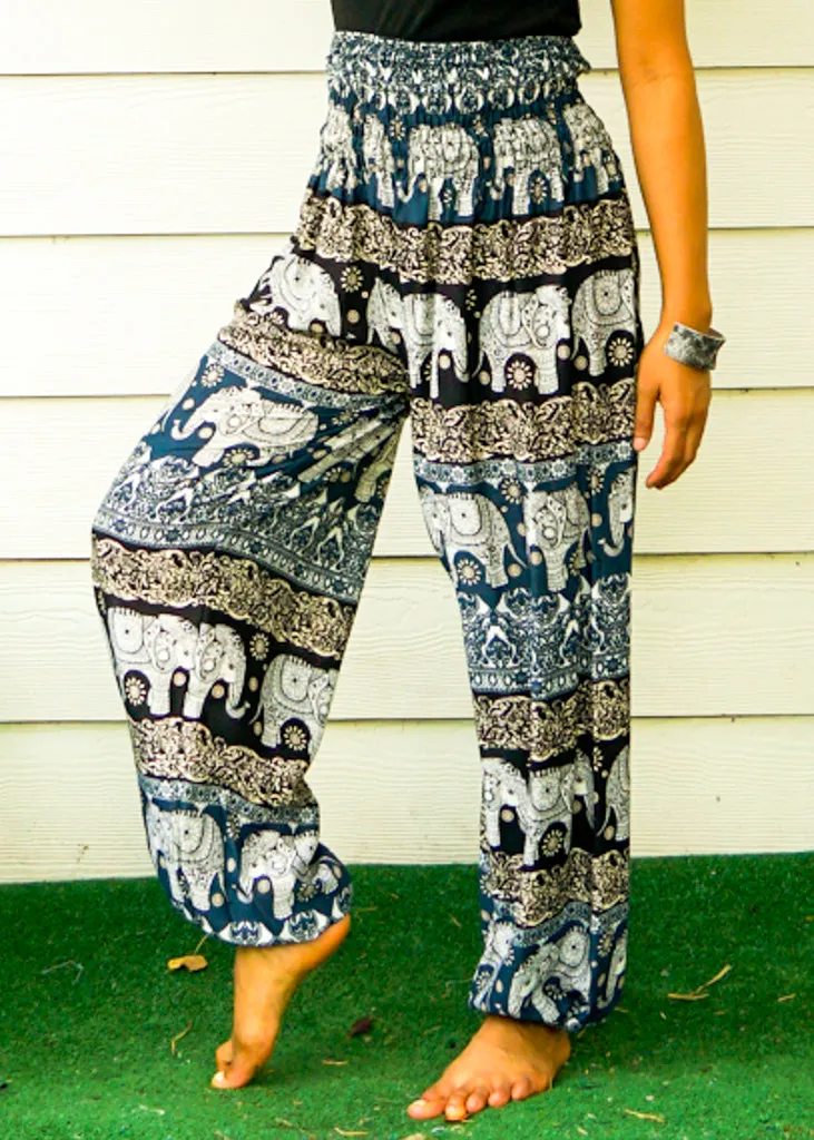 Friendly Elephant Harem Pants