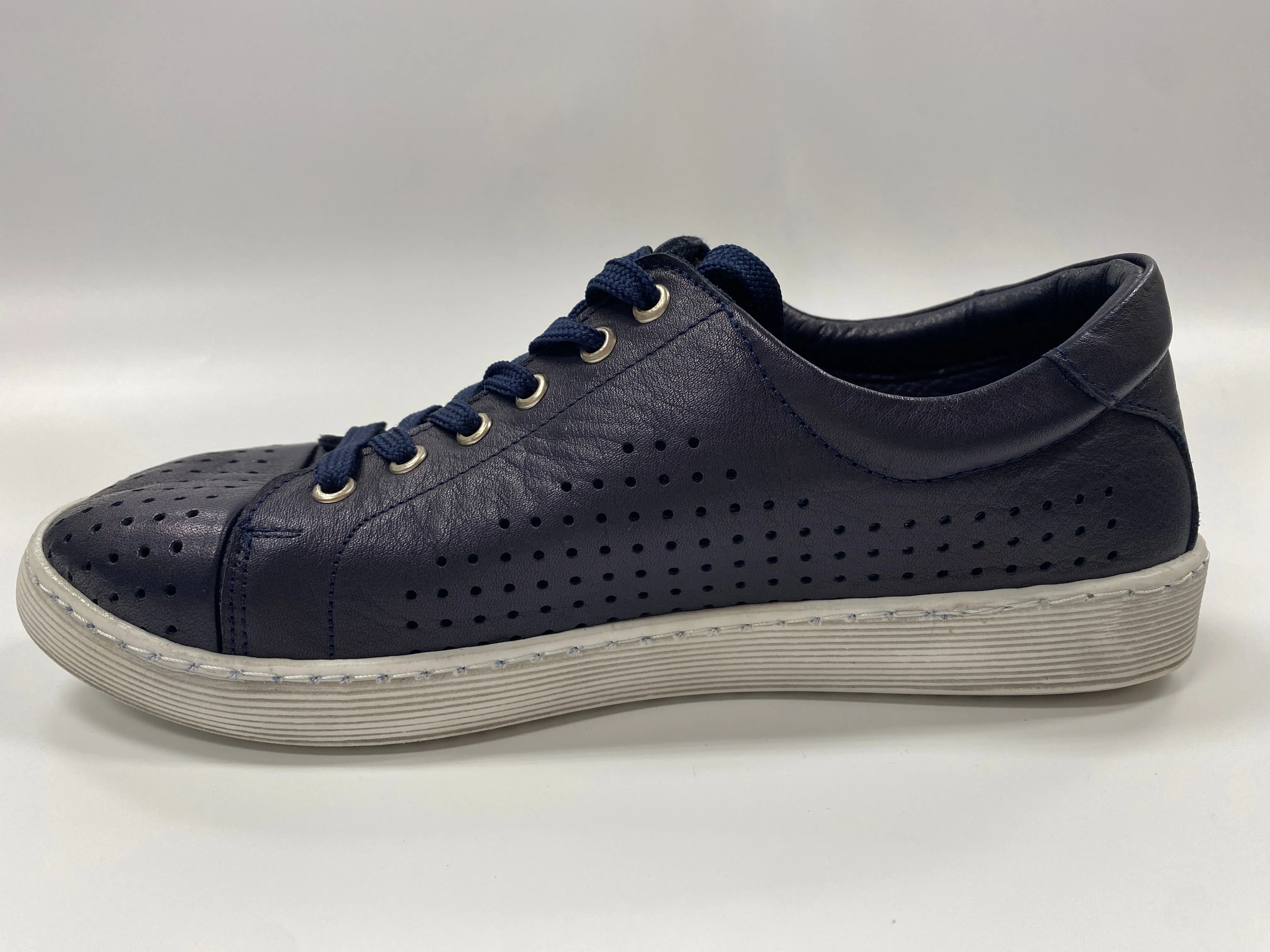 GELATO TARDECK LEATHER SNEAKER BLUE (CLEARANCE FINAL SALE)