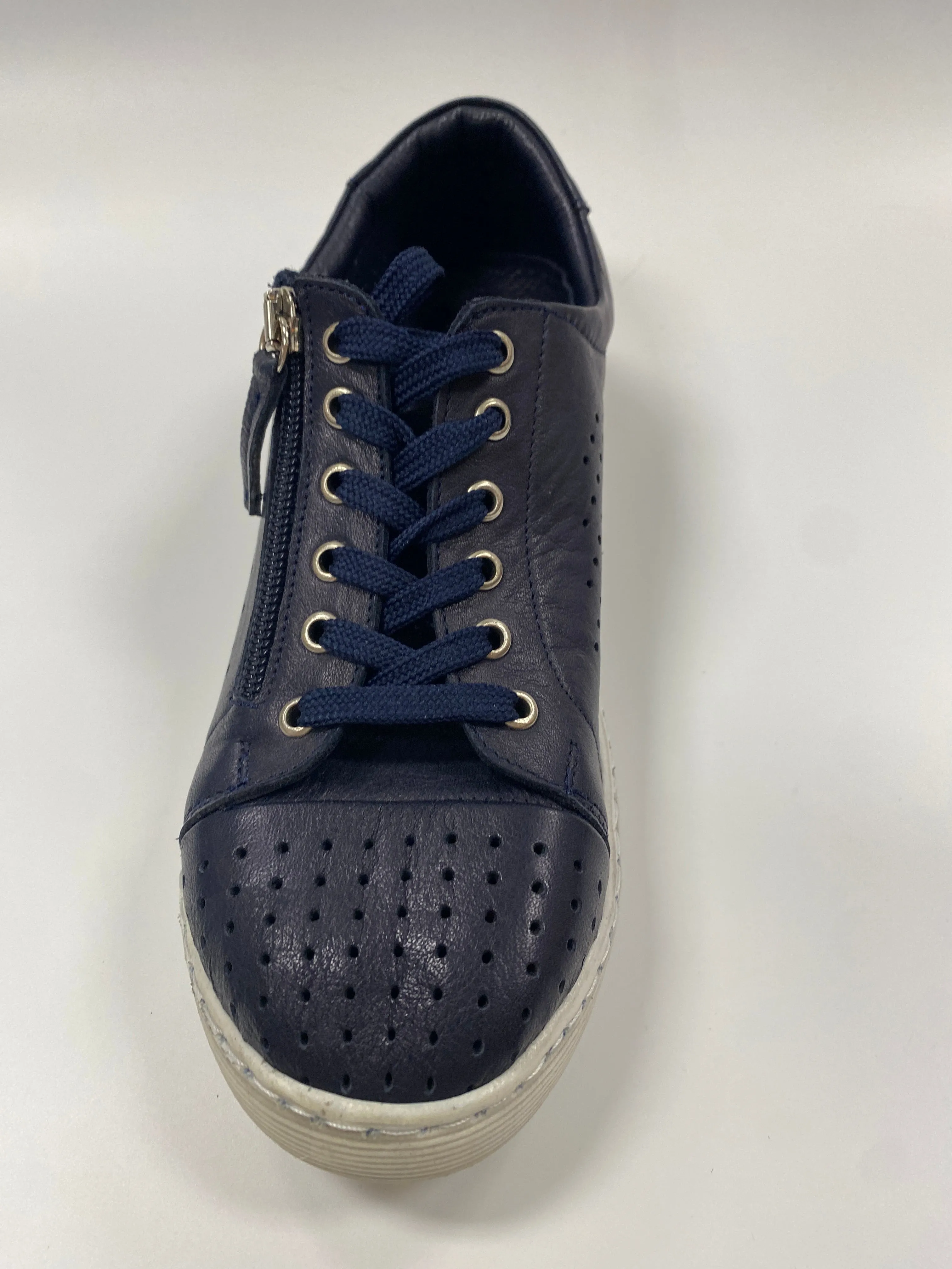 GELATO TARDECK LEATHER SNEAKER BLUE (CLEARANCE FINAL SALE)