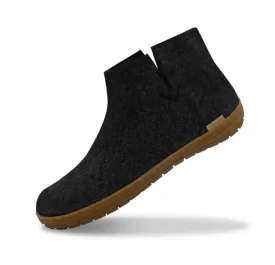 Glerups - Wool Boot with Rubber Sole | Charcoal