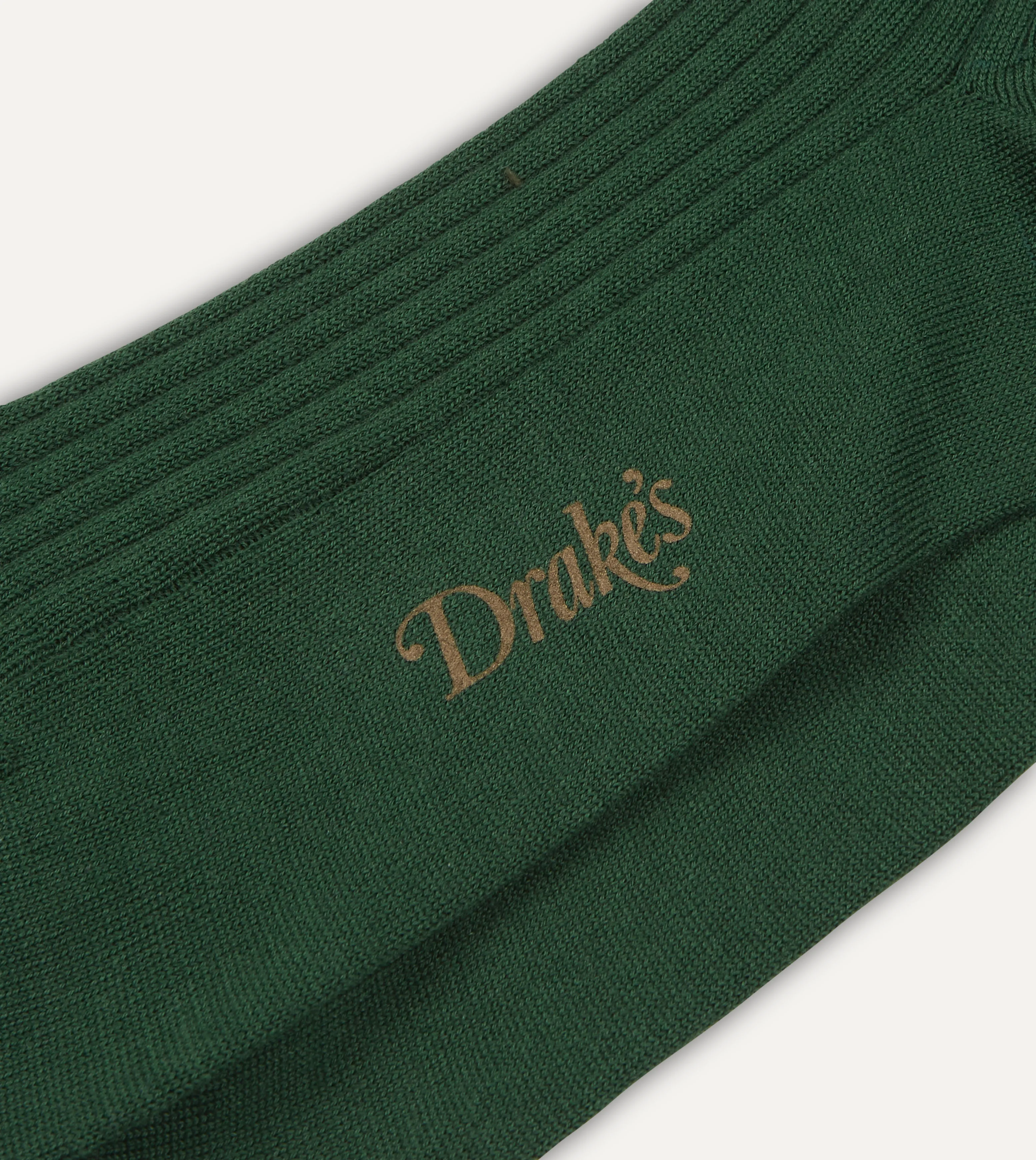 Green Wool Over-the-Calf Socks