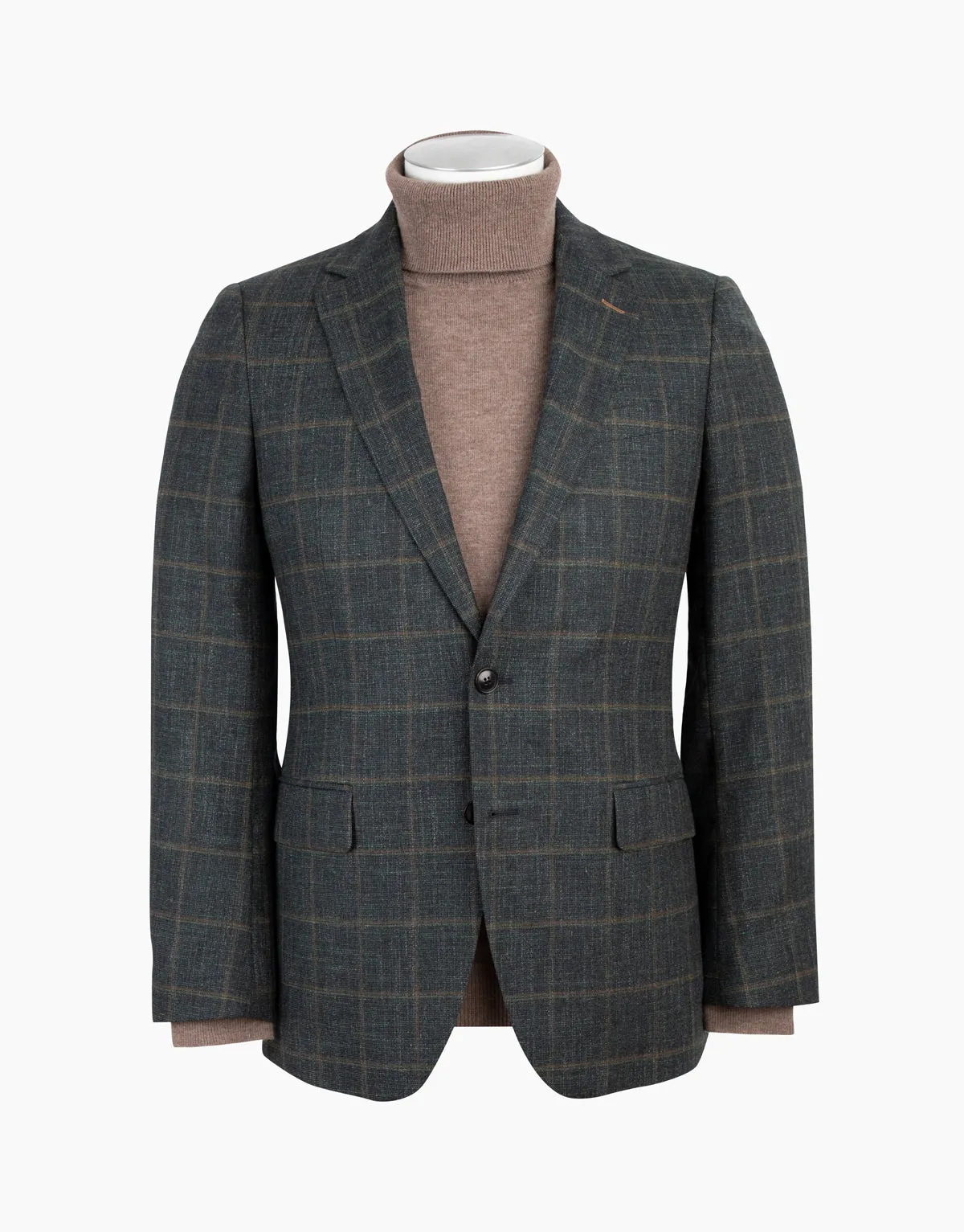 Hawker Green & Brown Check Blazer