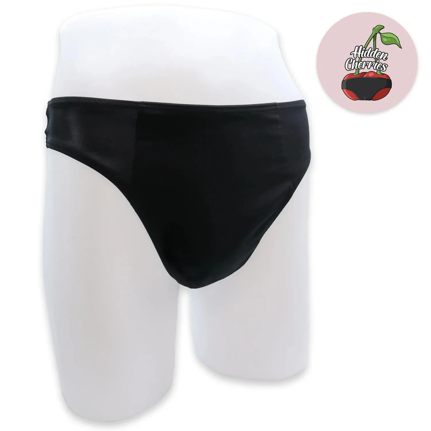 Discreet Hidden Cherries Design Thong Gaff for Crossdressing