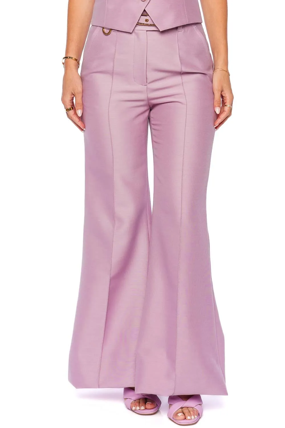 Illustration Lilac Wide Leg Pant