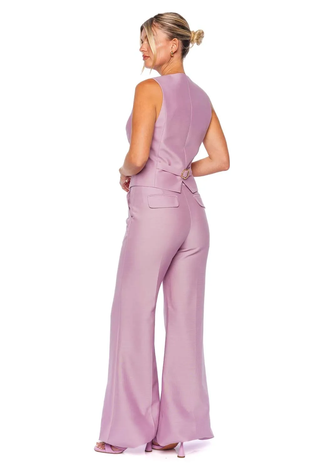 Illustration Lilac Wide Leg Pant