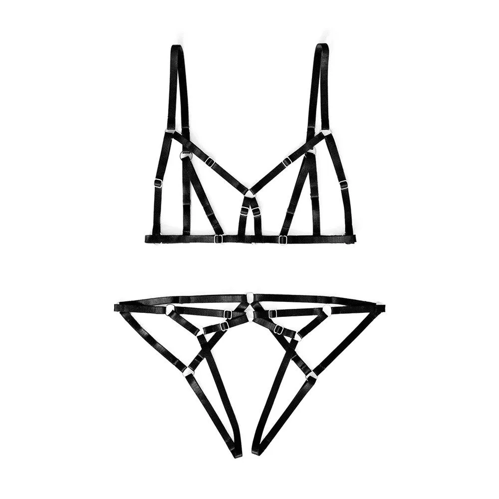 Jennifer Bra & Jennifer Knickers Set Black