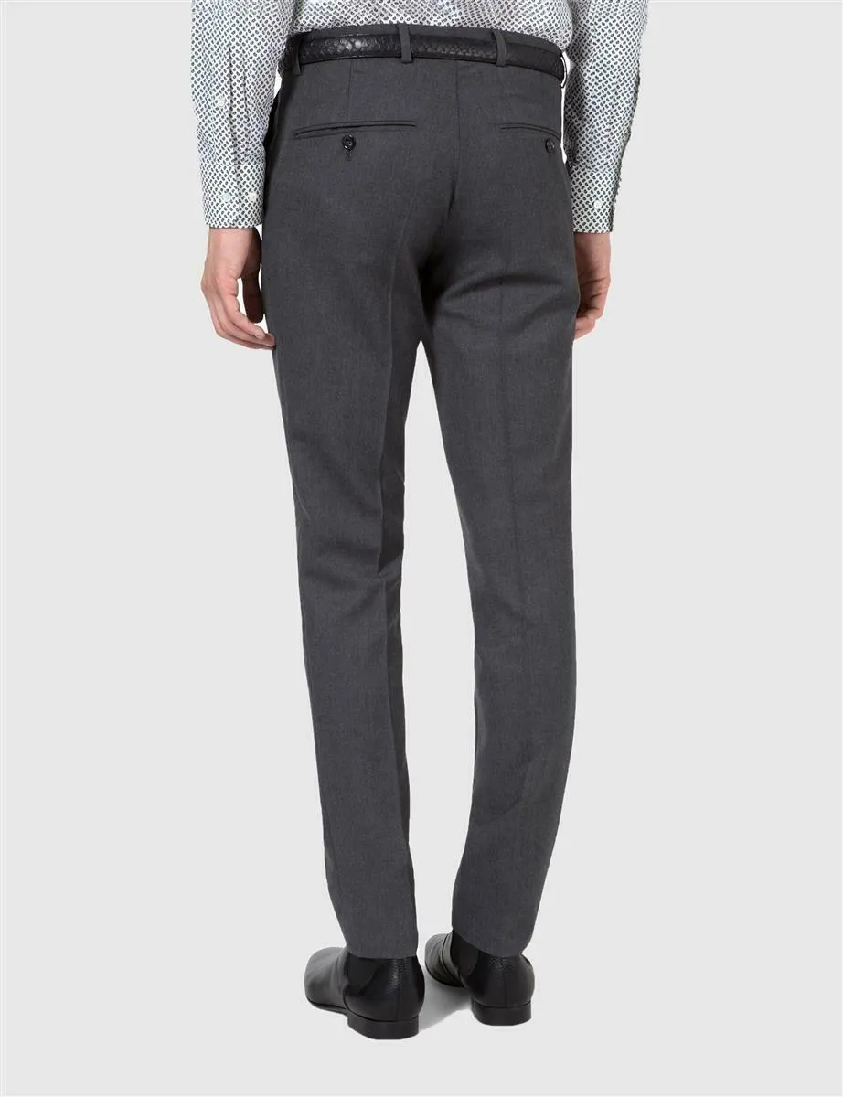 J.Lindeberg Mens Paulie Dressed Wool Pants - GREY MELANGE