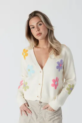 JOLENE FLOWER PRINT CARDI