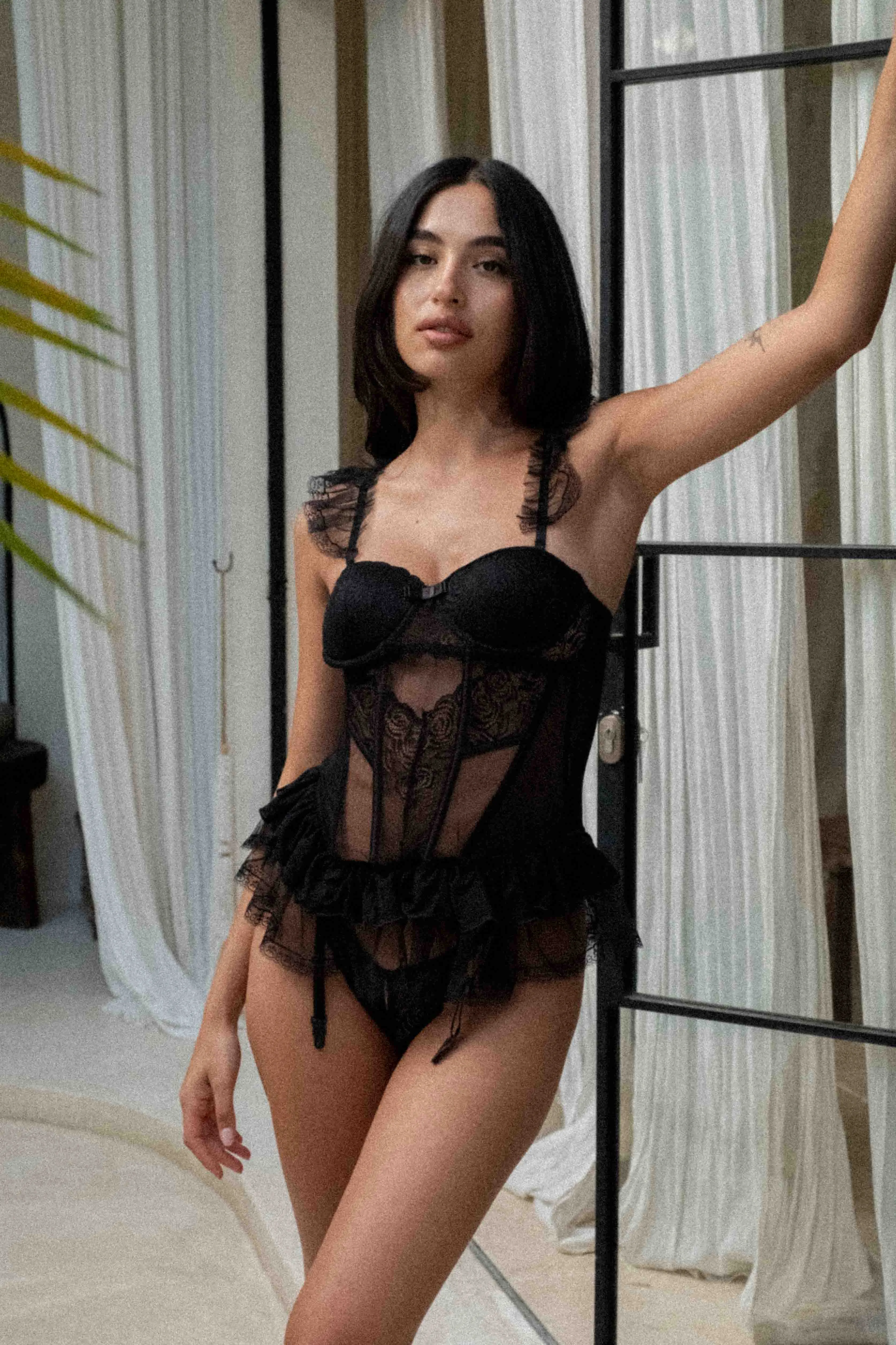 Kori Black Bodysuit