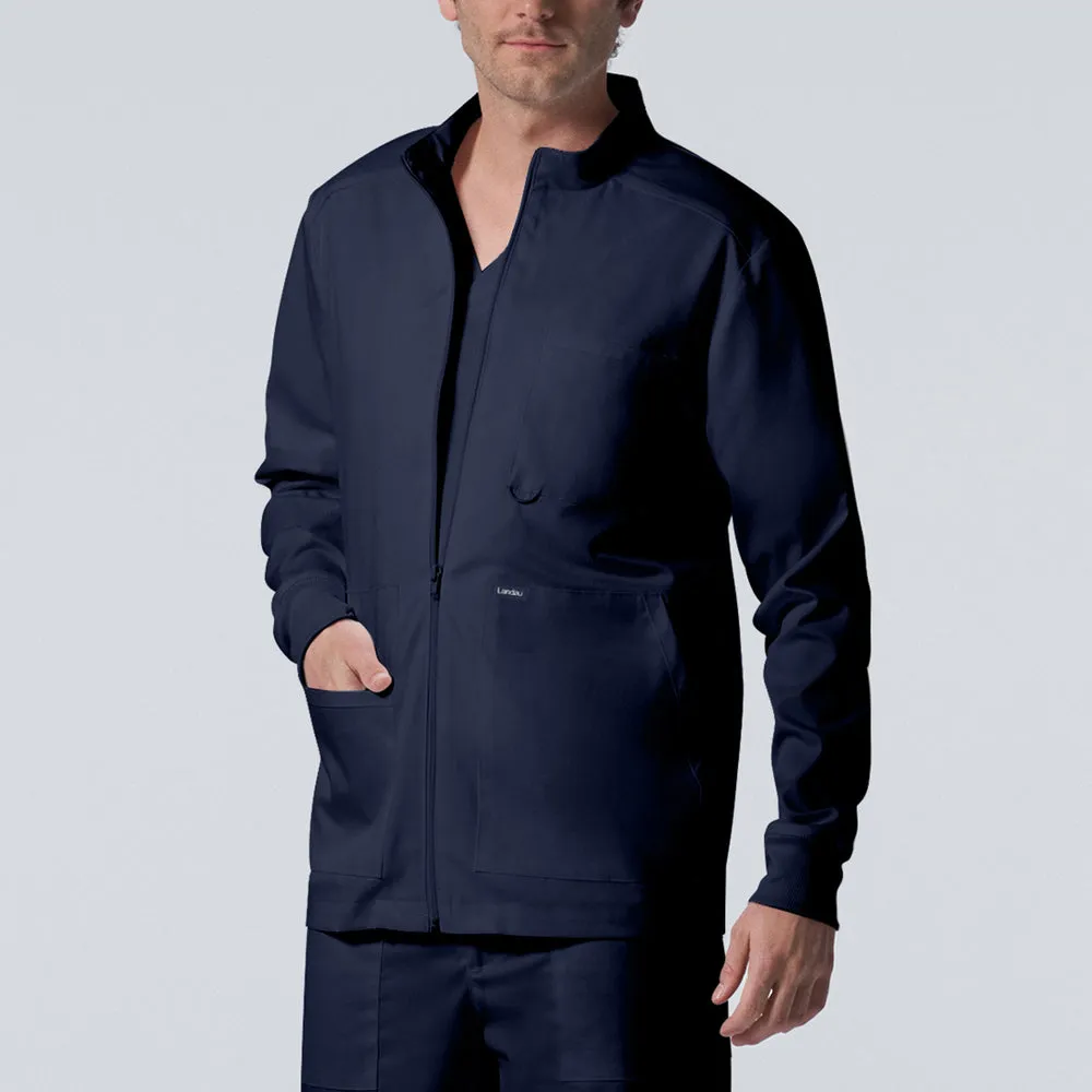 Landau Proflex Men's 4-Pocket Scrub Jacket