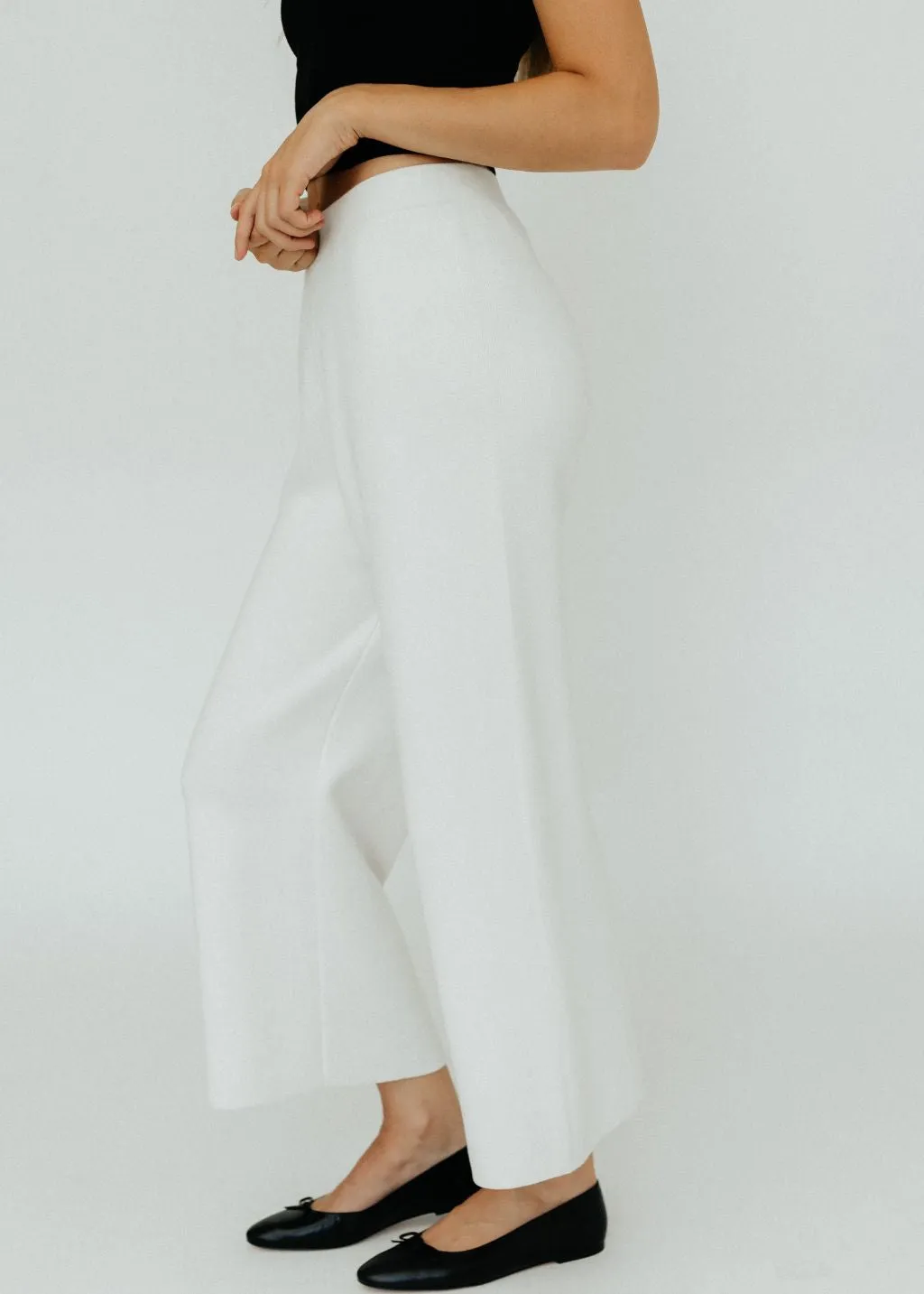 Lauren Manoogian Double Knit Pants in Bone