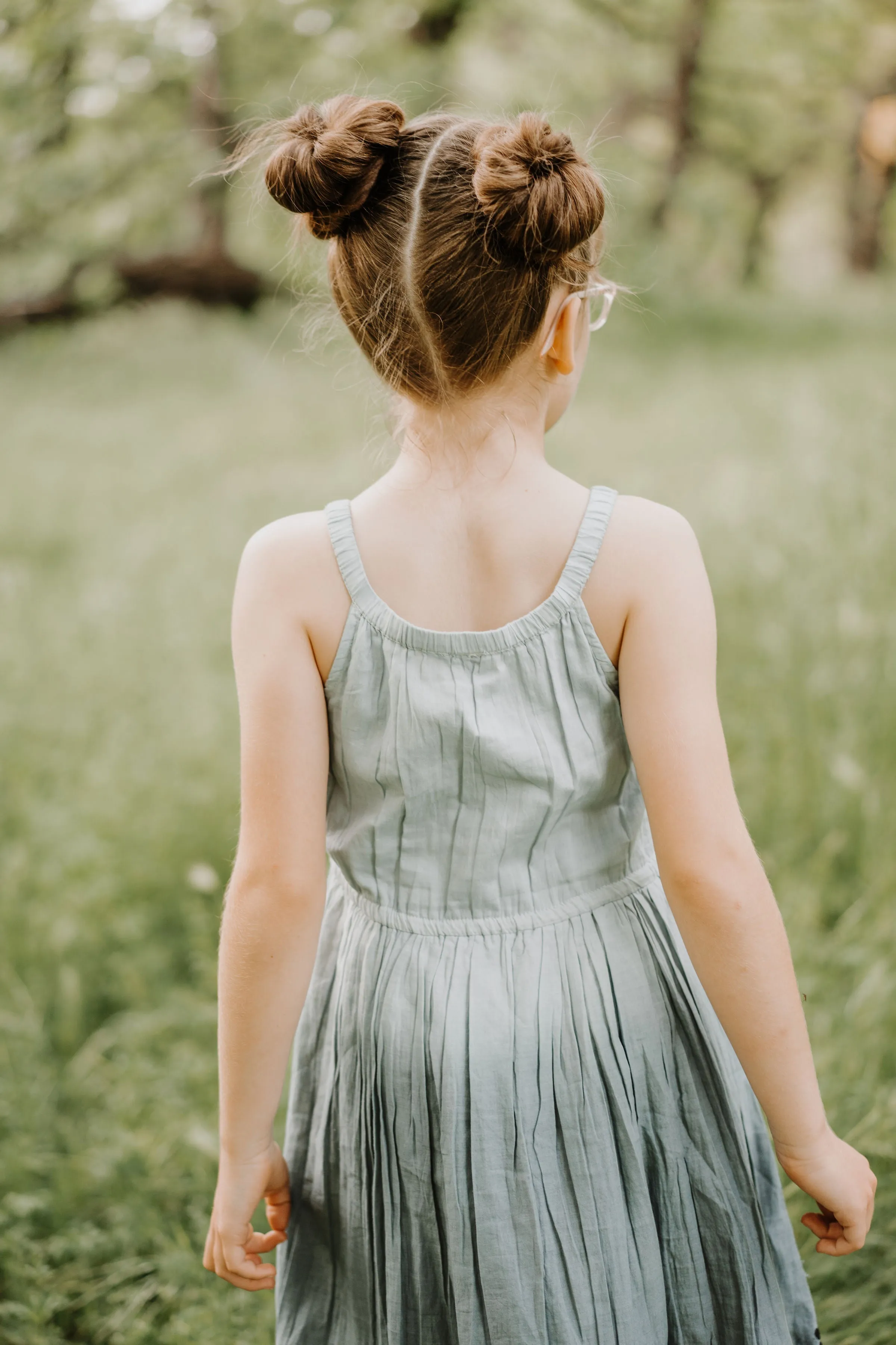 leila dress in grey