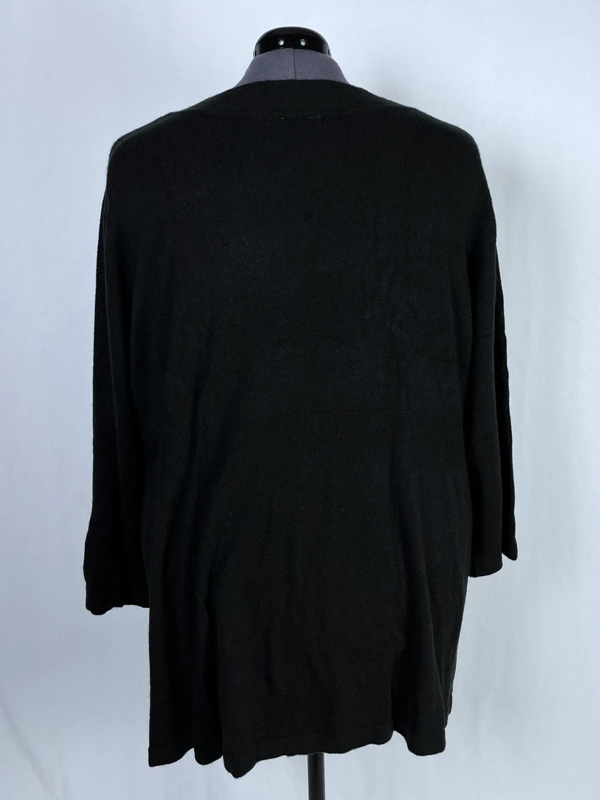 Liz & Me Size 4X (30/32) Black Sweater NWT