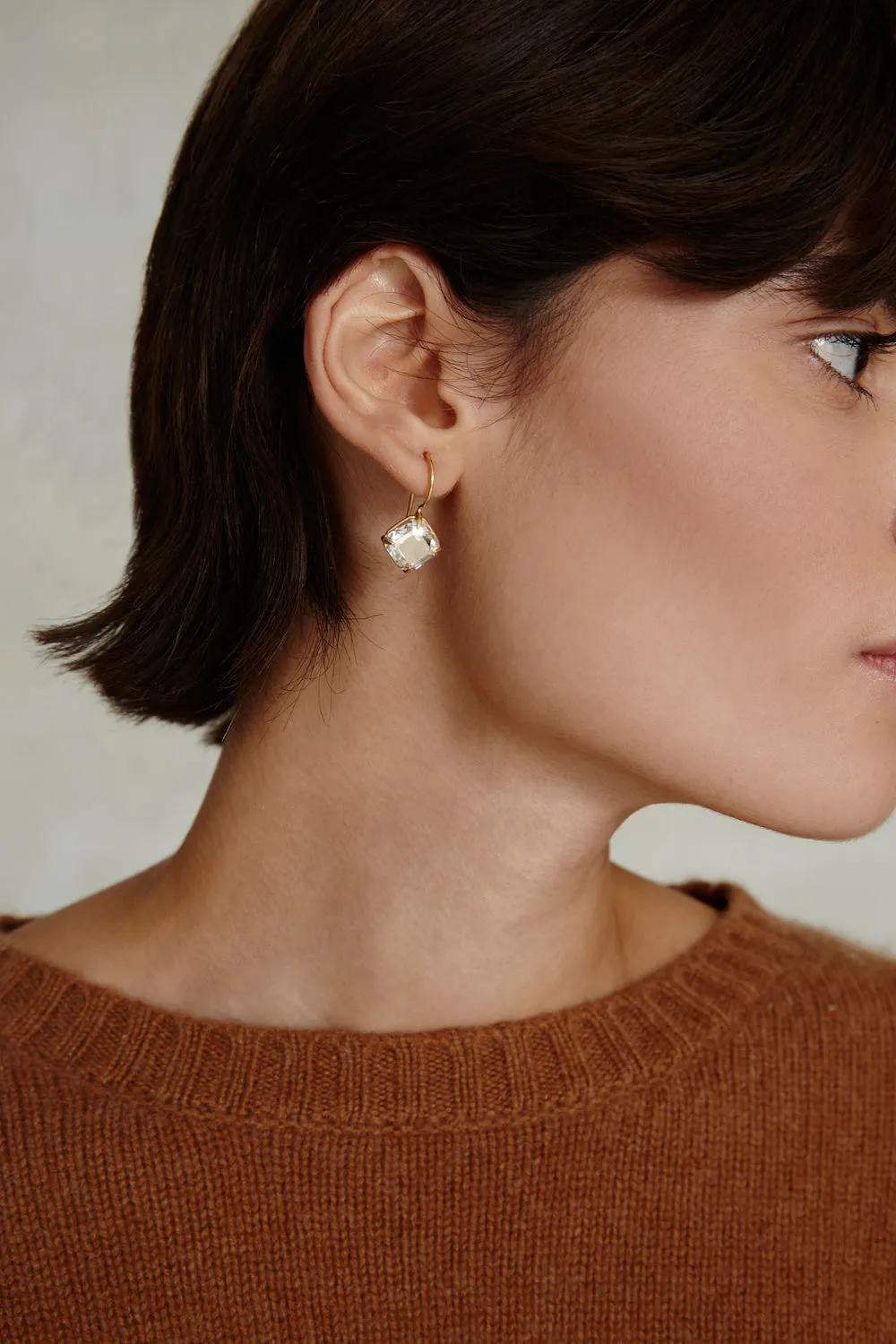 Lumi Drop Earrings Crystal