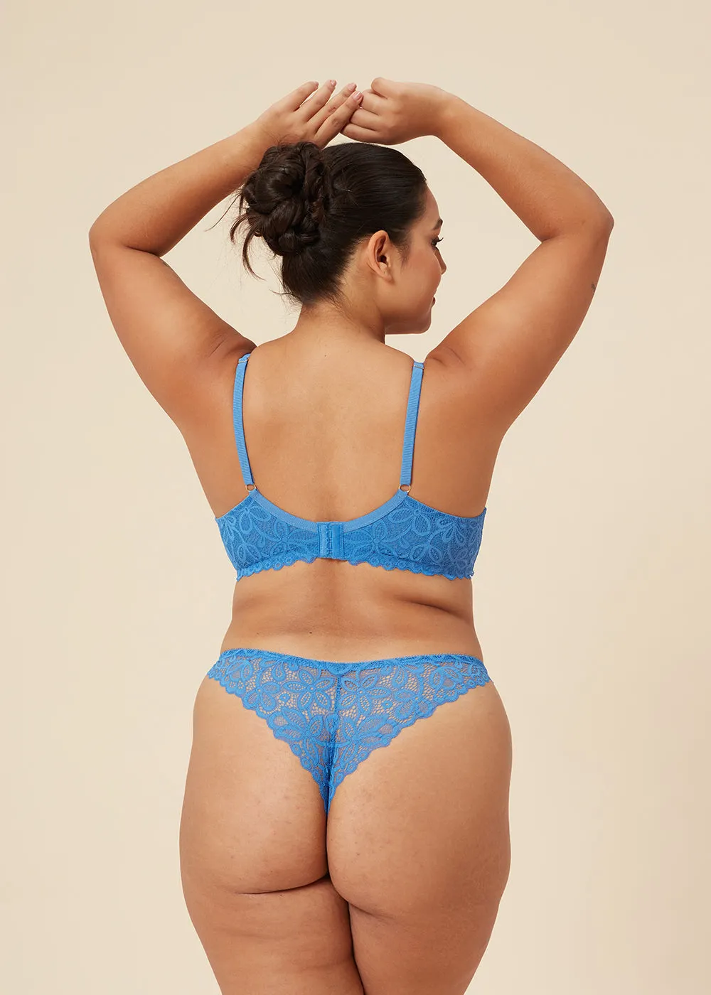 LYRA Sexy Recycled Lace Push-Up Underwire Demi Bra