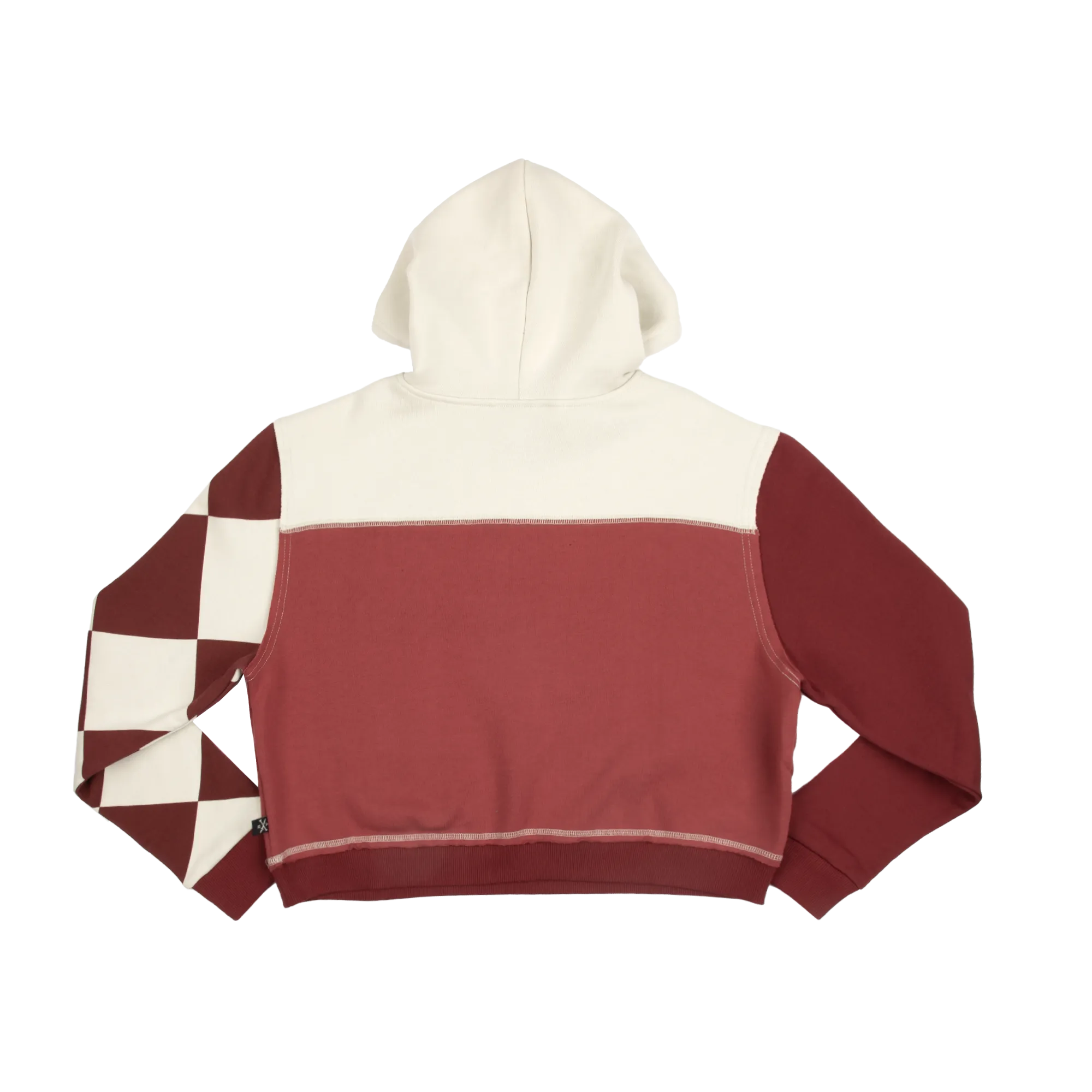 Mad Love Color Block Cropped Hoodie