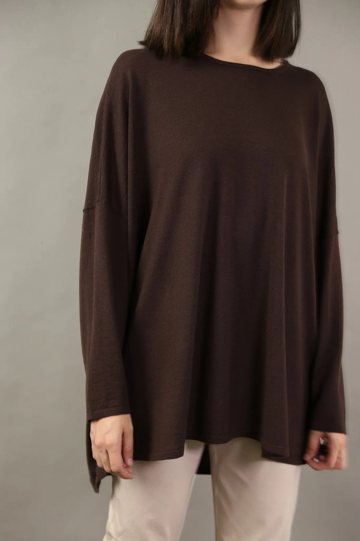 MATERA OVERSIZED CREW IN FINE ITALIAN MERINO