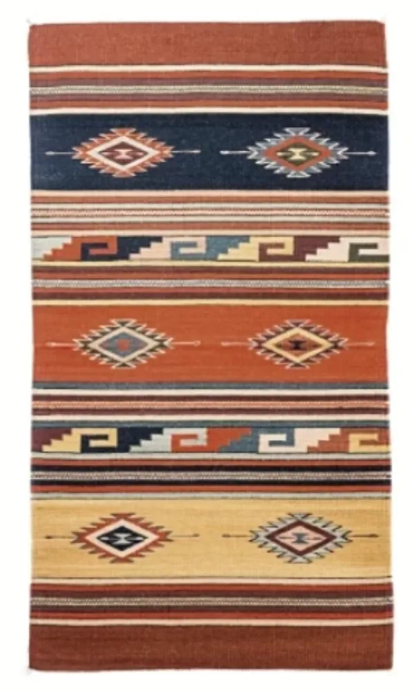 Mendez Southwestern Wool Large Area Rug ~ Pueblo