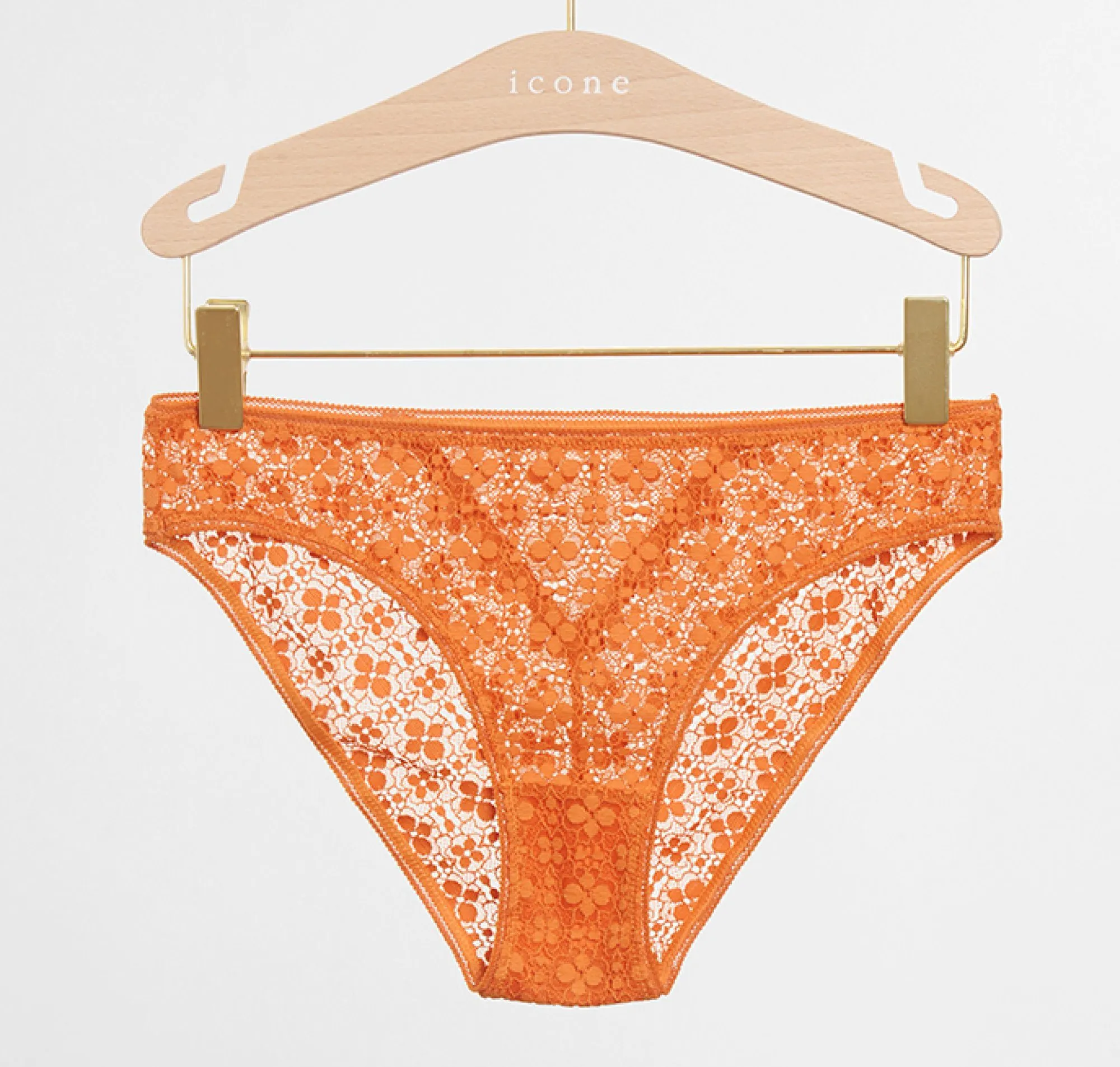 Mosaic lace brief [Tangerine]