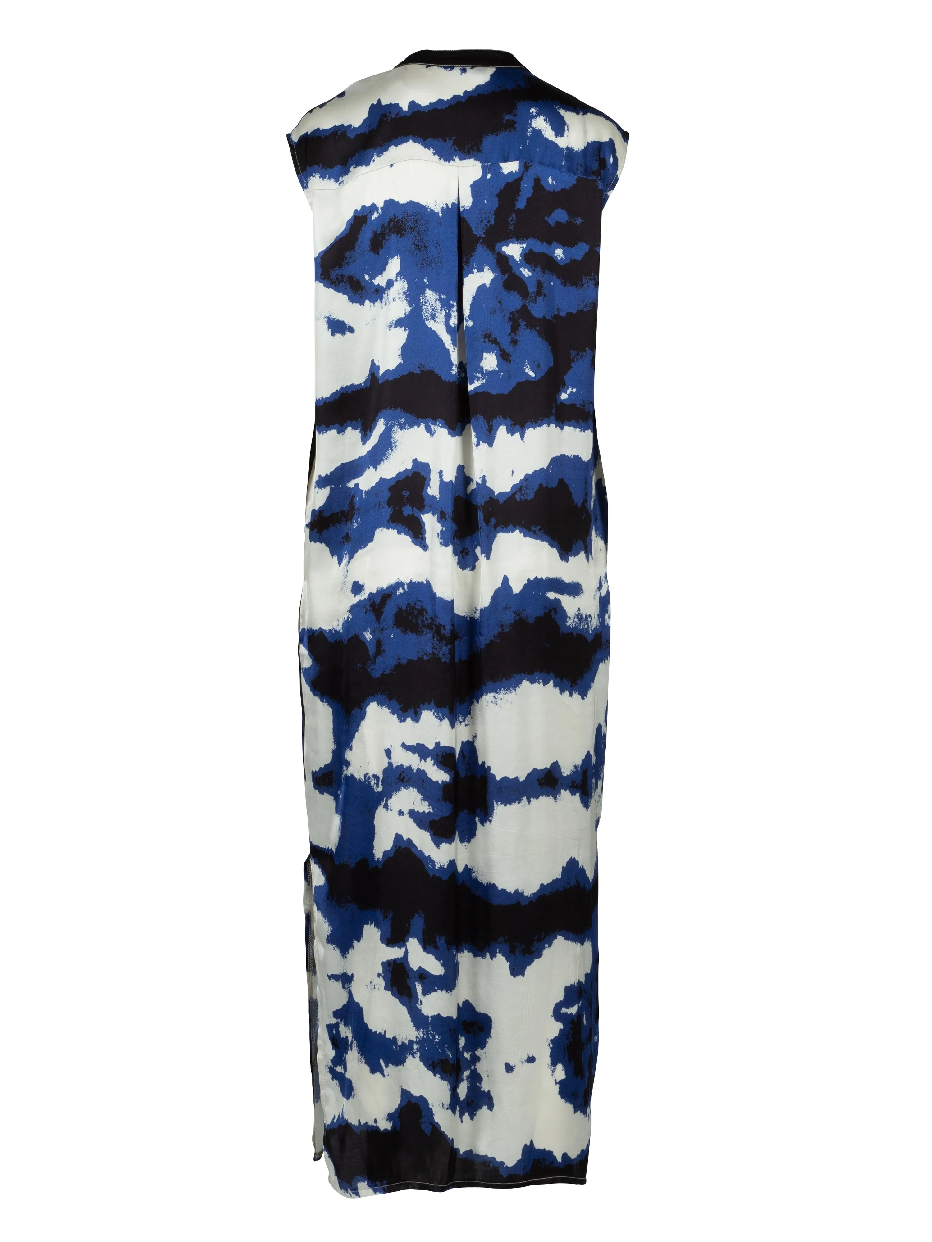 ODELINE printed dress - Royal Blue mix