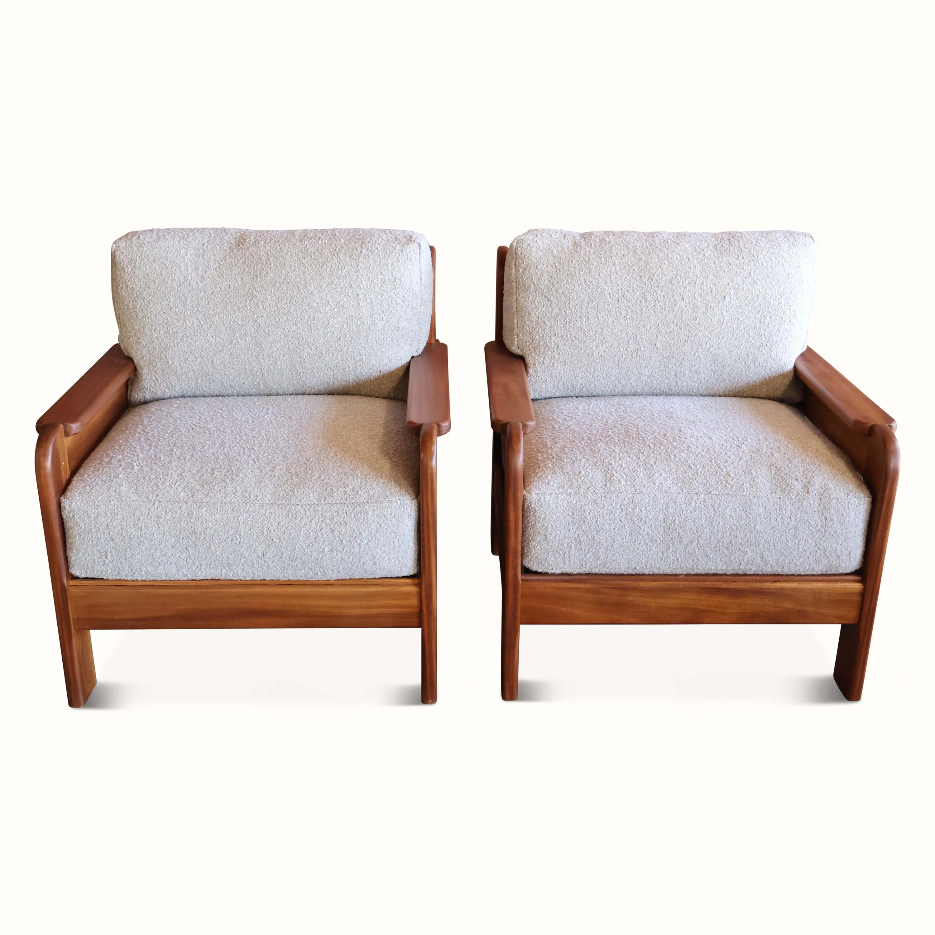 Pair of Teak Armchairs, France, 1970s