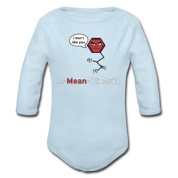 "A-Mean-Oh-Acid"-Baby Long Sleeve Onesie