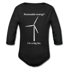 "I'm a Big Fan" - Baby Long Sleeve One Piece