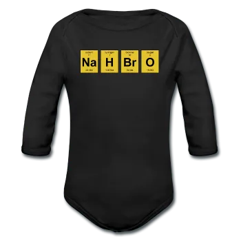 "NaH BrO" - Baby Long Sleeve One Piece