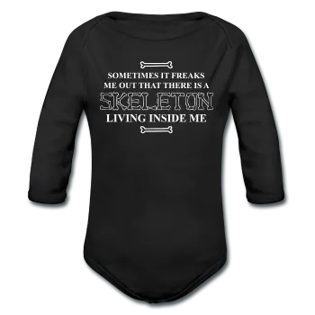 "Skeleton Inside Me" - Baby Long Sleeve One Piece