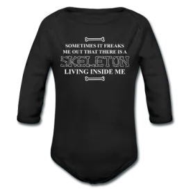 "Skeleton Inside Me" - Baby Long Sleeve One Piece