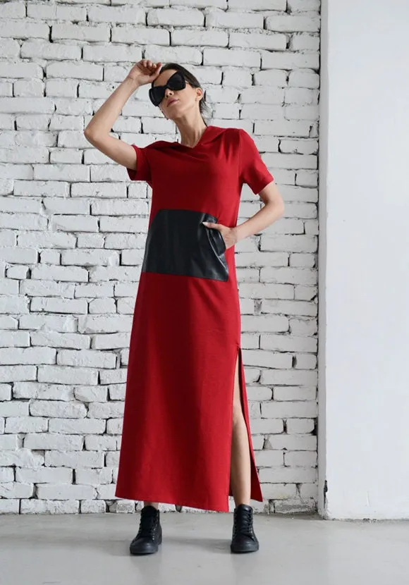 Red Long Casual Dress