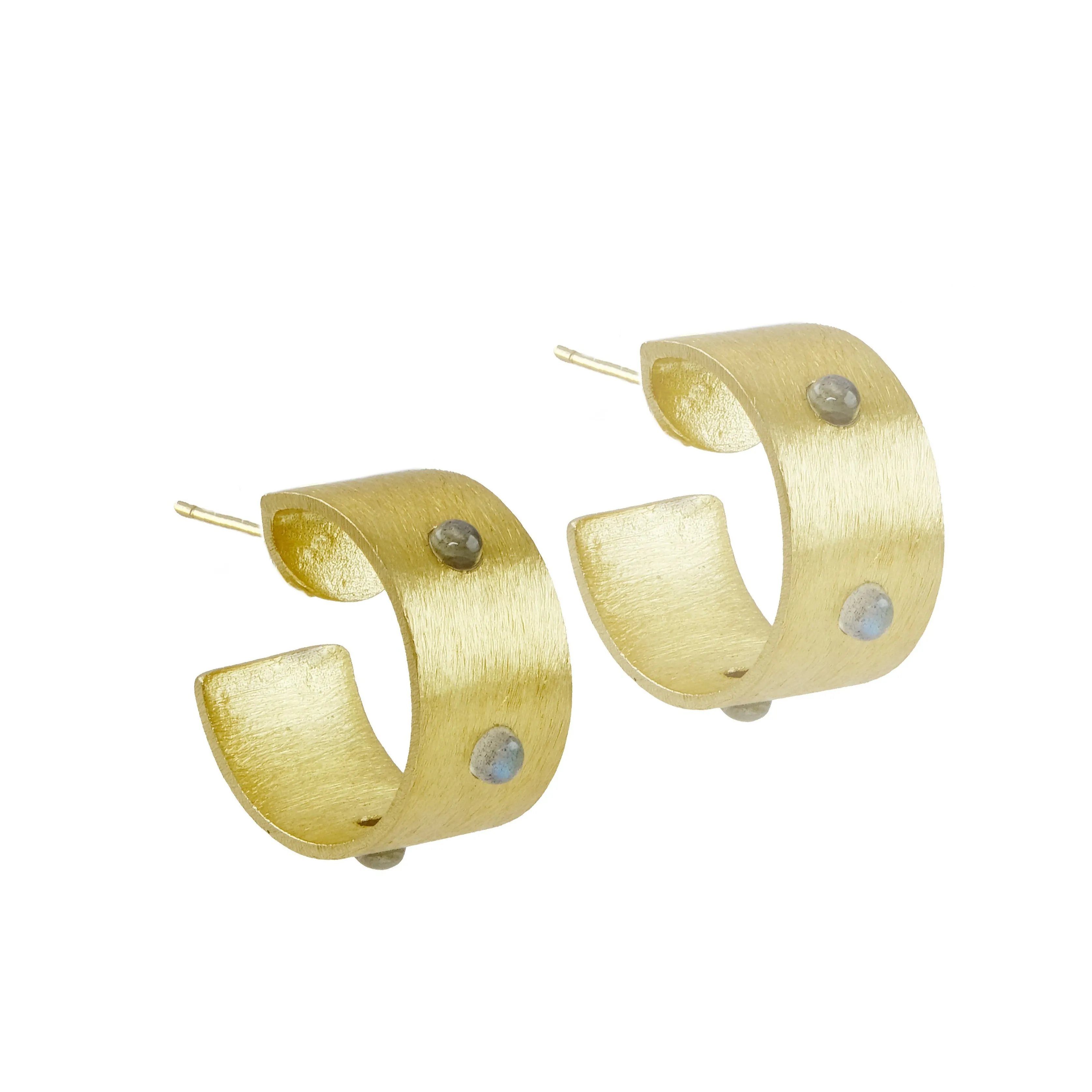 Rowina Embellished Medium Hoops