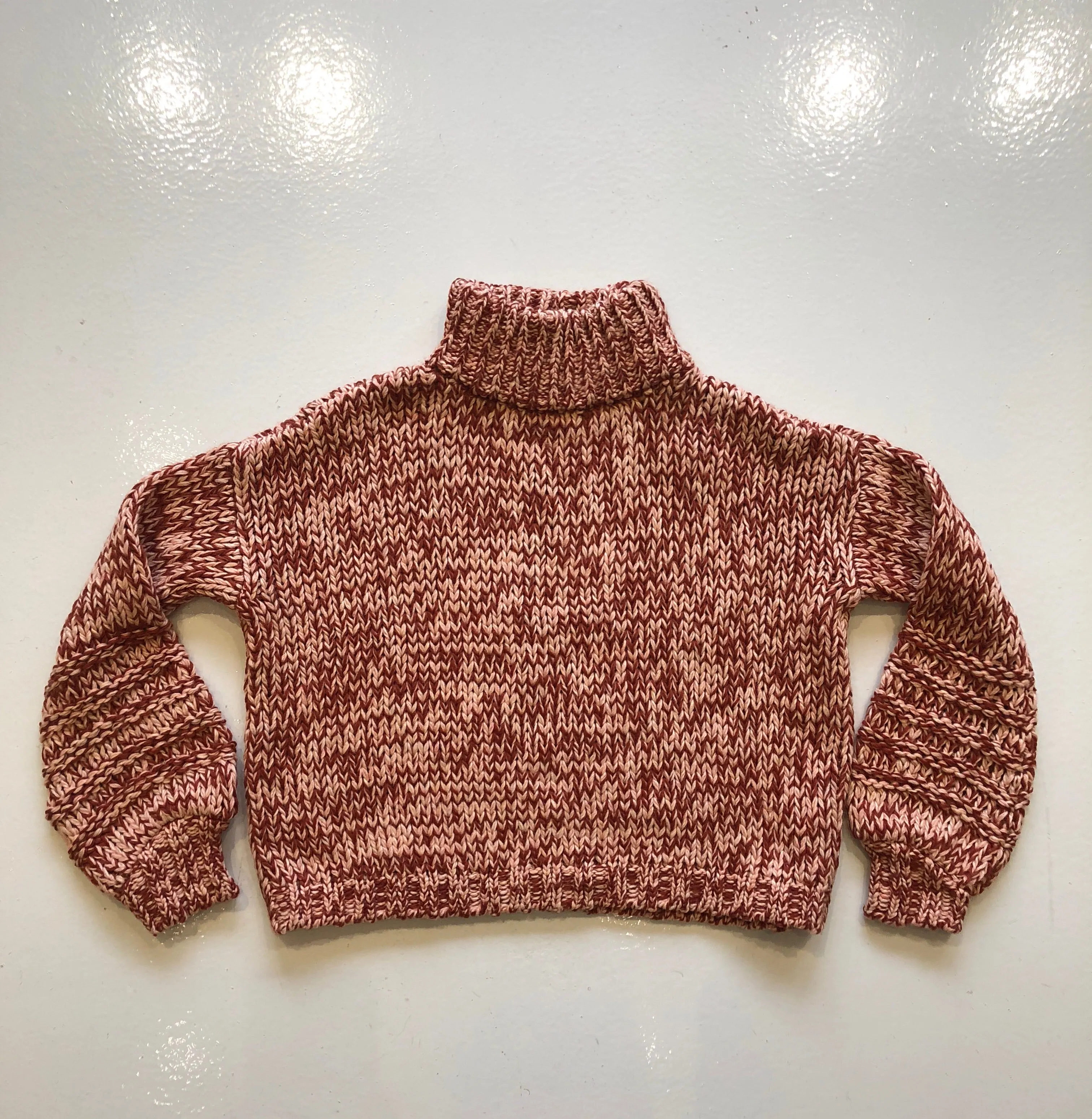 Rue Stiic Peach Mix Terra-cotta Sweater