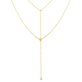 Simple CZ Layered Necklace