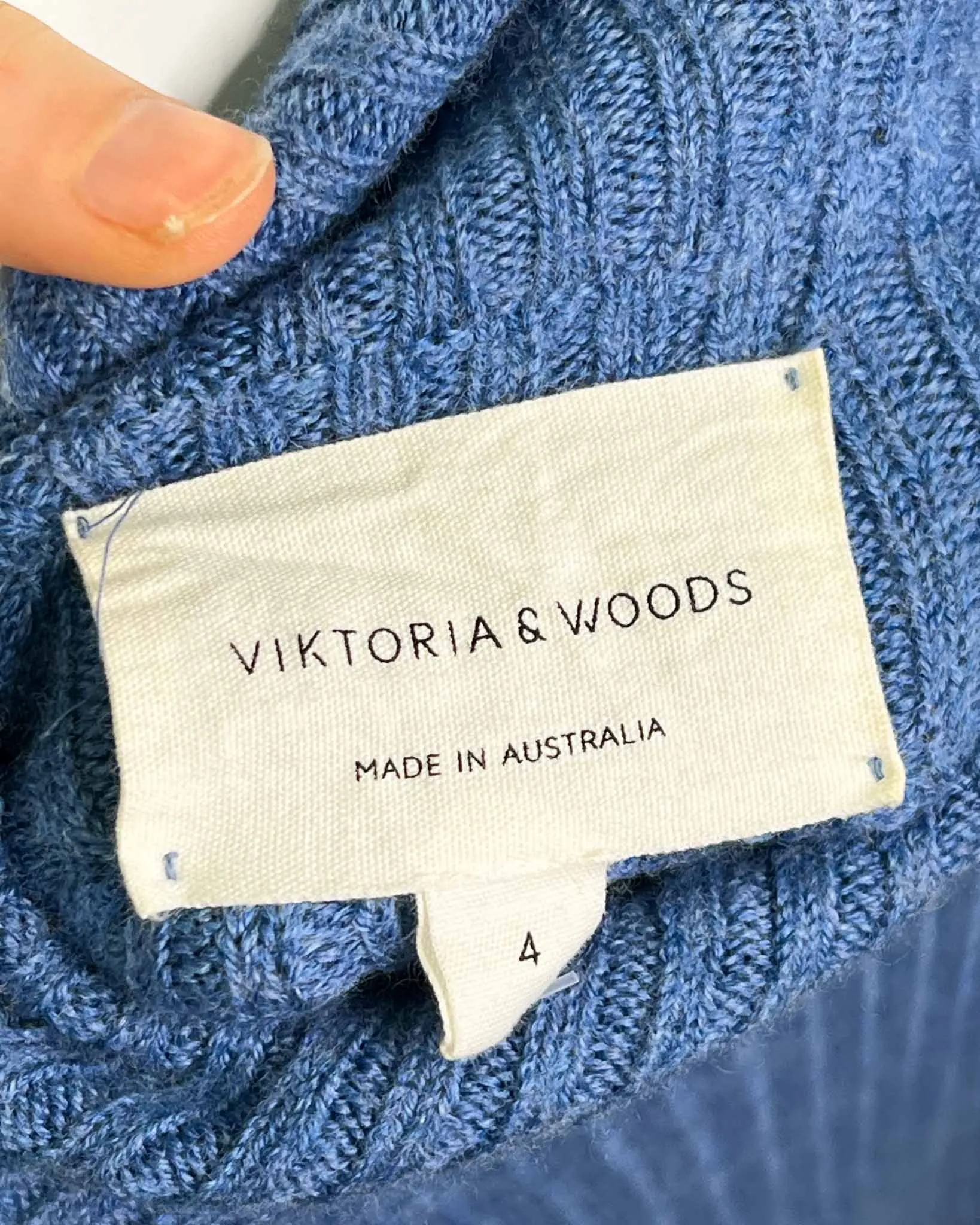 Size 14 (4) -  Viktoria & Woods Ribbed Merino Wool Chemistry Knit Jumper