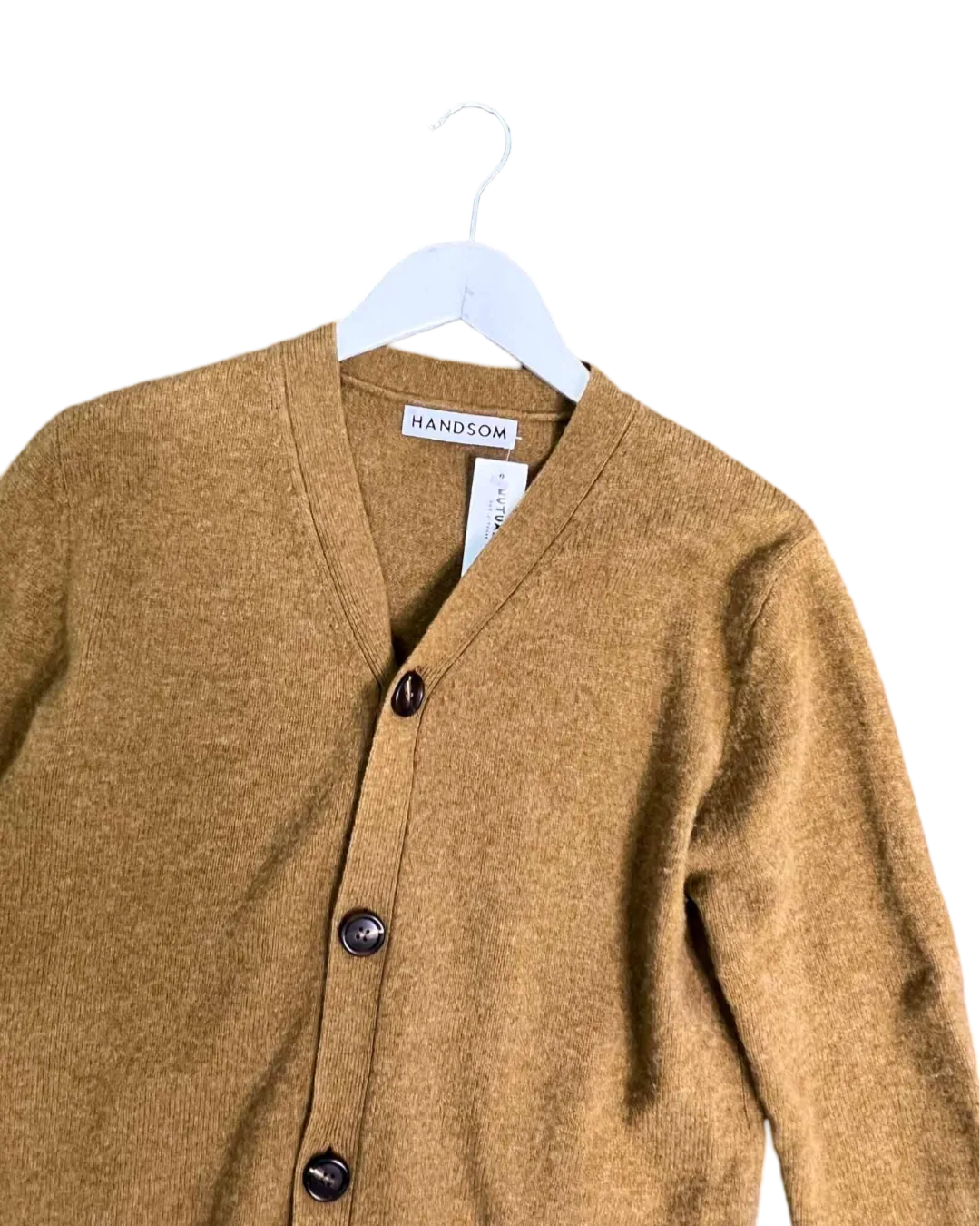 Size XS - Handsom Brown Merino Cardigan