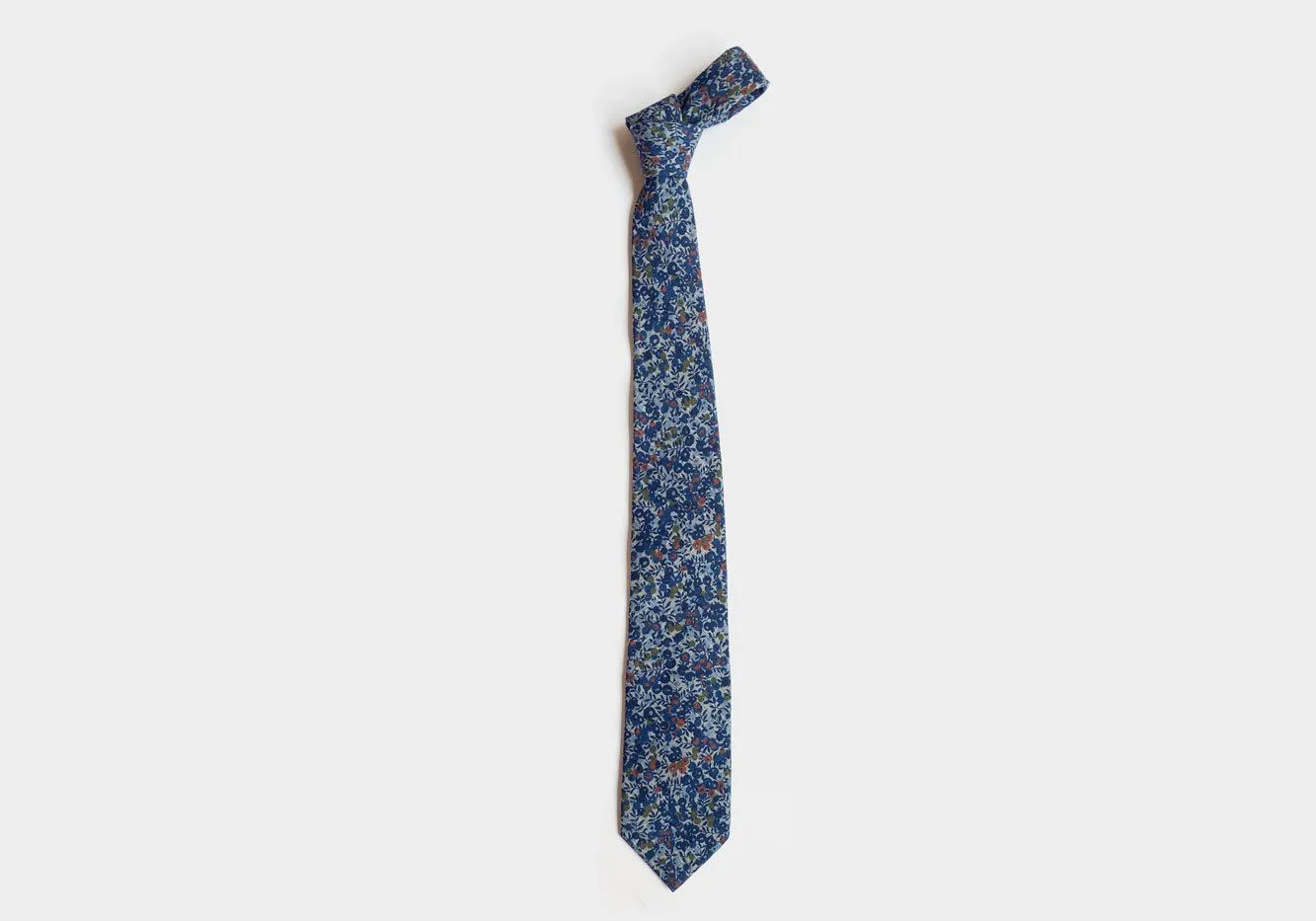 The Deep Blue Ellsworth Print Tie