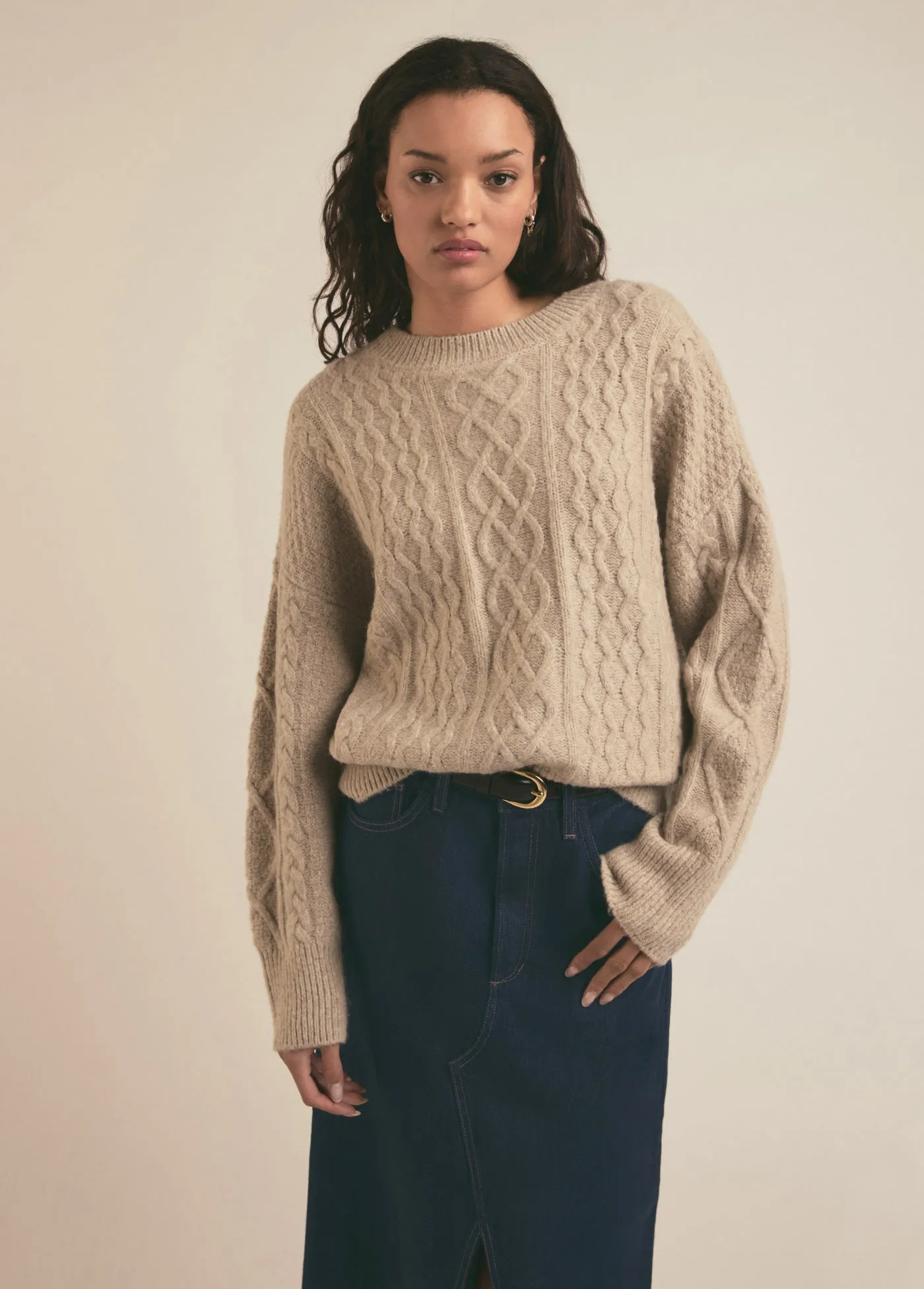 THE OVERSIZED CABLE SWEATER