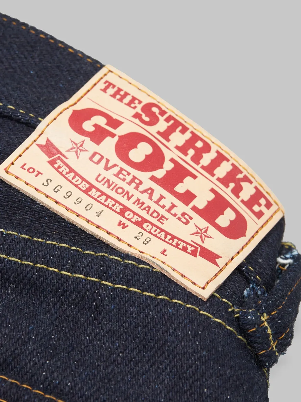 The Strike Gold 9904 24.8oz Extra Hard Straight Tapered Jeans