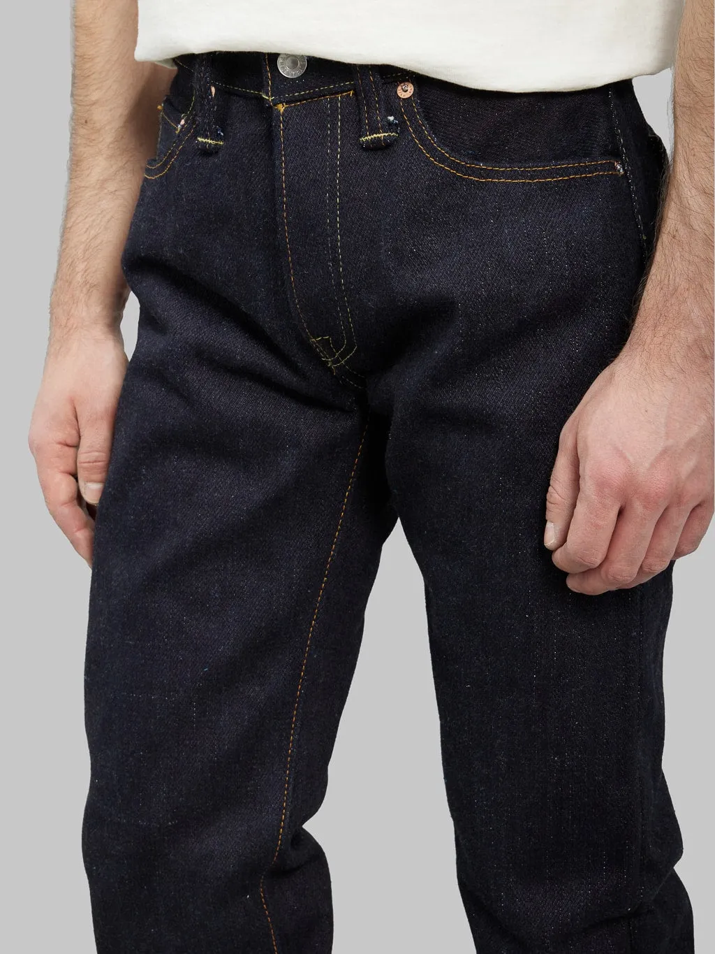 The Strike Gold 9904 24.8oz Extra Hard Straight Tapered Jeans