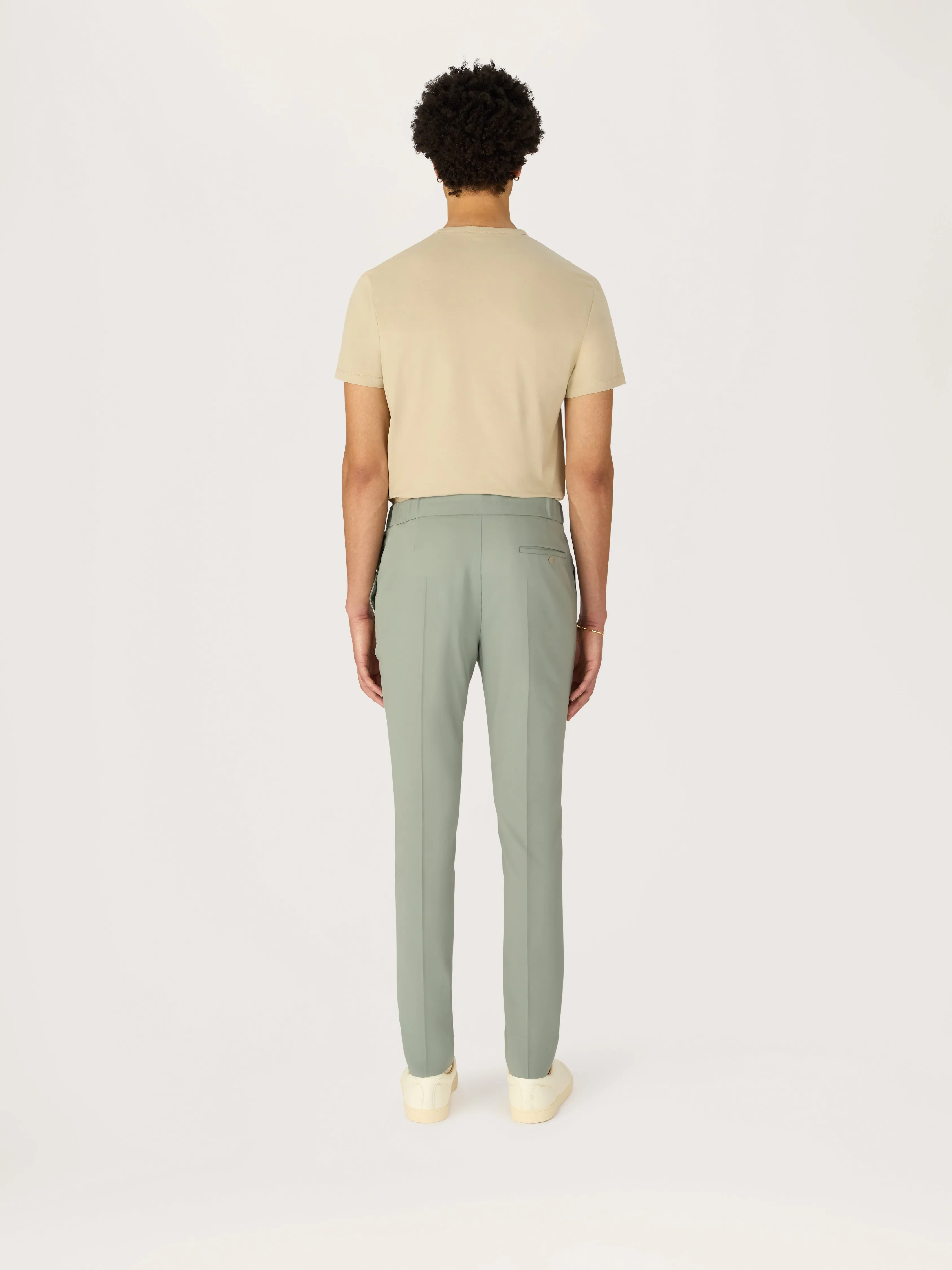 The Tropical Wool 24 Trouser || Sage | Tropical Wool