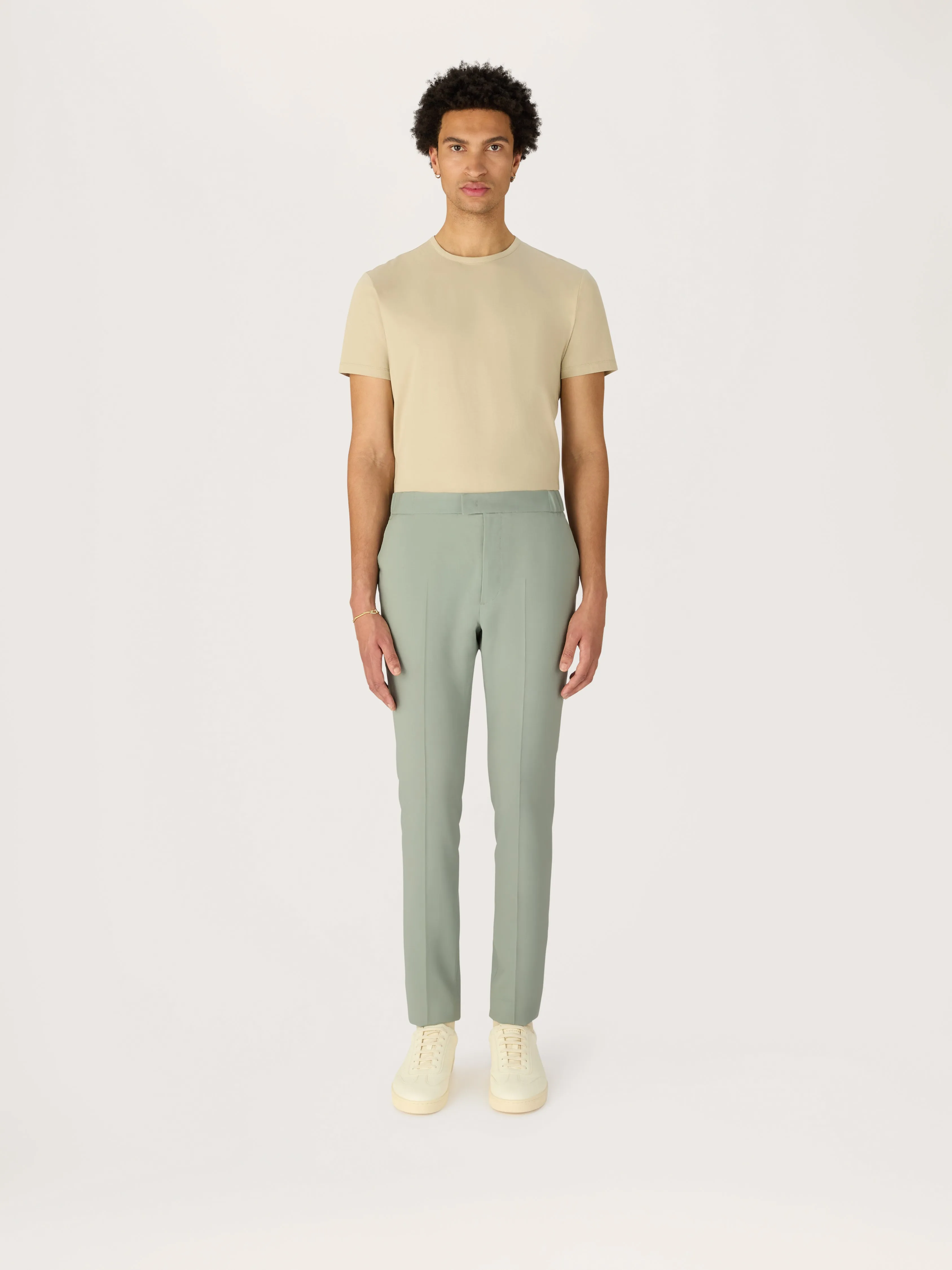 The Tropical Wool 24 Trouser || Sage | Tropical Wool