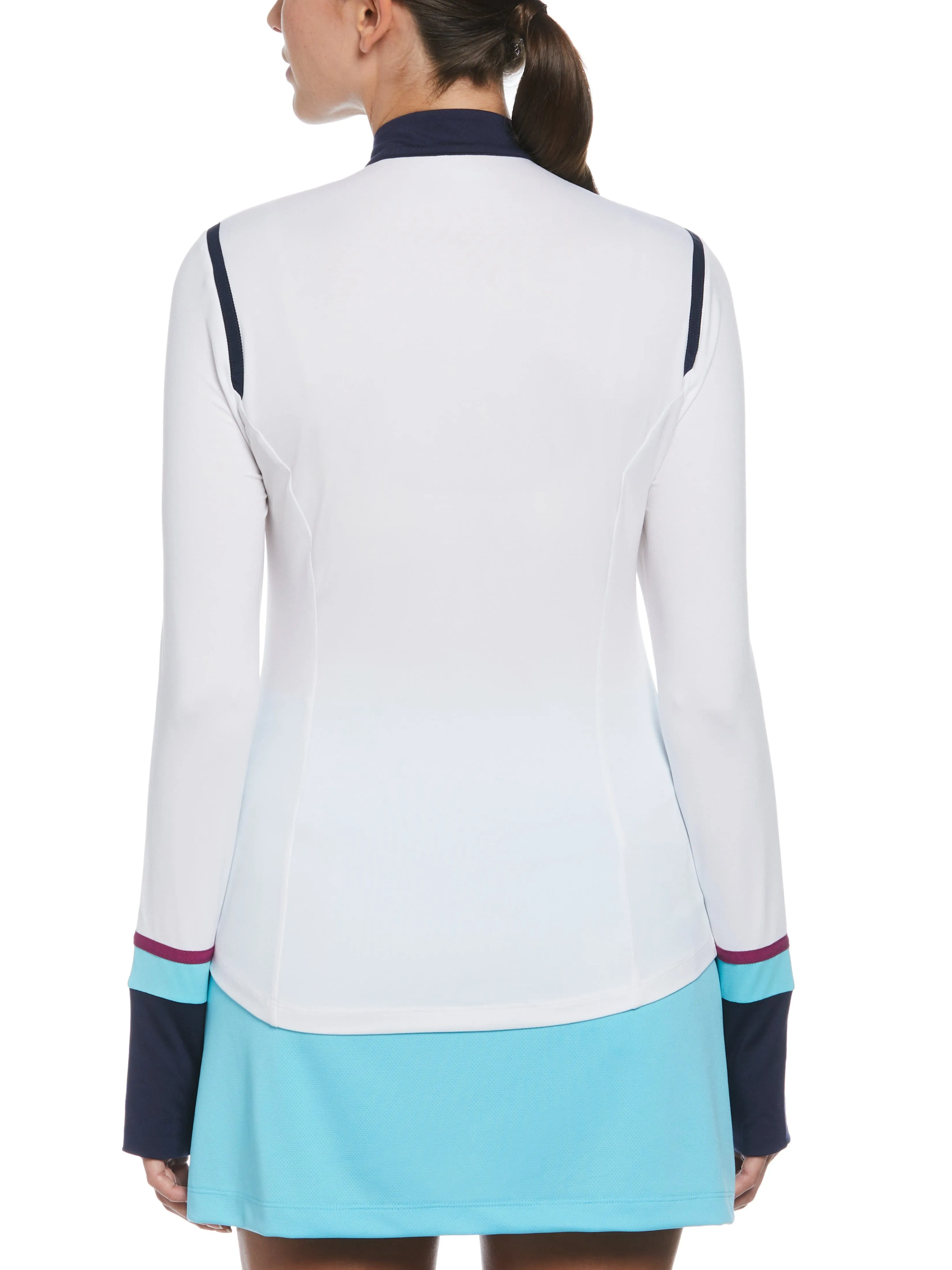 Women's Color Block 1/4 Zip Golf Shirt