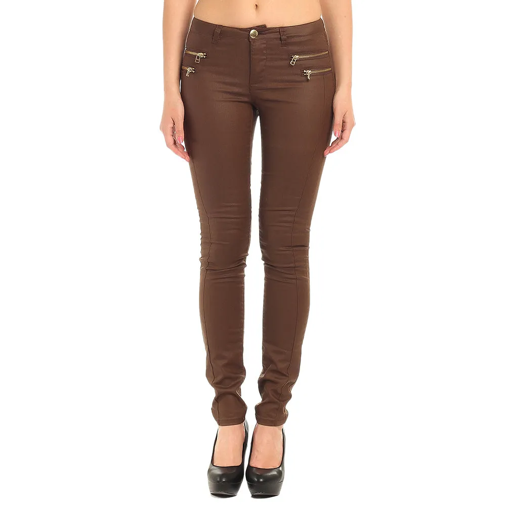 Women's Leather Jeans - Sheila